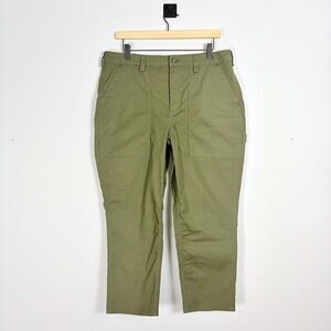 Duluth Trading Pants Fire Hose COOLMAX Womens Size 14 Green Utility Cargo Hiking